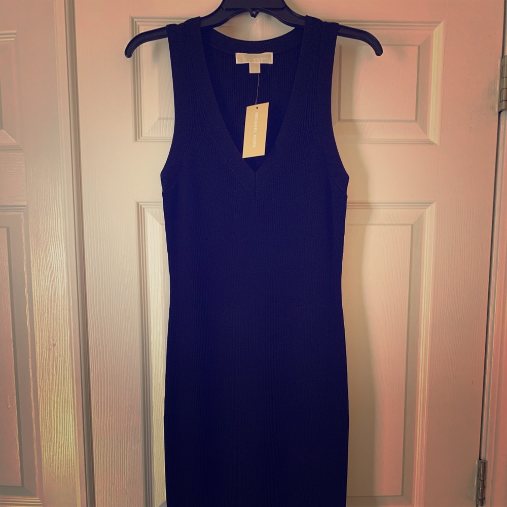 Michael Kors V-Neck Sleeveless Dress